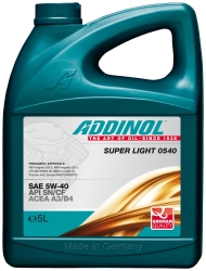 Моторне масло ADDINOL SuperLight 0540 5W-40 5 л